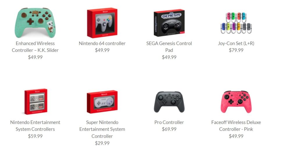nintendo controllers