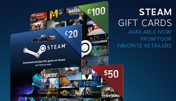 steam gift cards